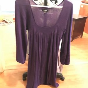 purple Express sweater dress